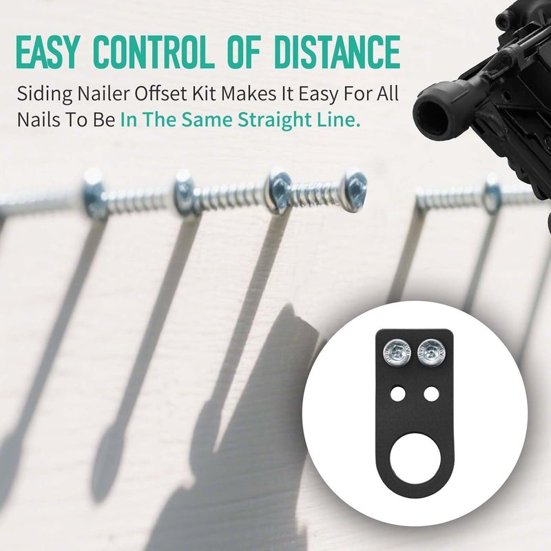 Pronese Siding Nailer Offset Attachement，Engineered Wood siding Tools,Double Headed Positioning is More Accurate and Will not Shake, Nail Gun Small Attachment - Image 3